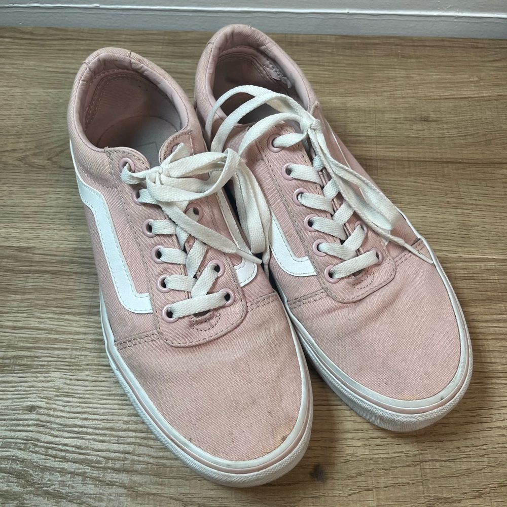 Vans Women's Pink Canvas Sneakers
